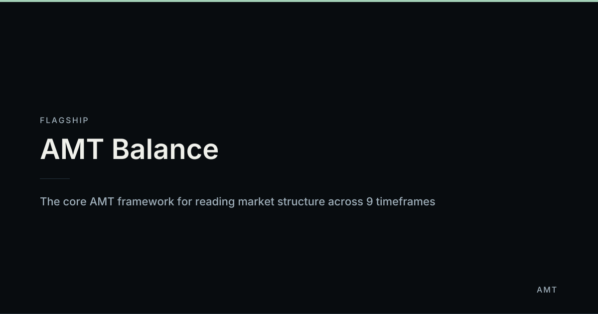 AMT Balance — AMT Study Documentation